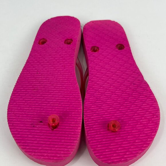 Unbranded Flip Flops Size 7 Pink Round Open Toe - Picture 6 of 6